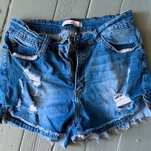 Kancan denim shorts
